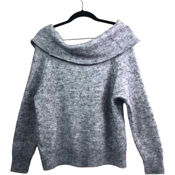 H&M Divided Gray Wool Blend Knit Long Sleeve Sweater - Picture 1 of 9